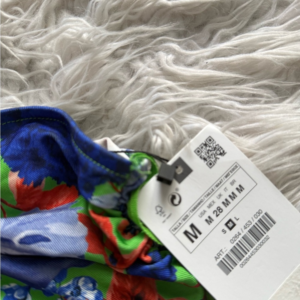 NWT Zara Floral One-Shoulder Bodysuit - Picture 10 of 10